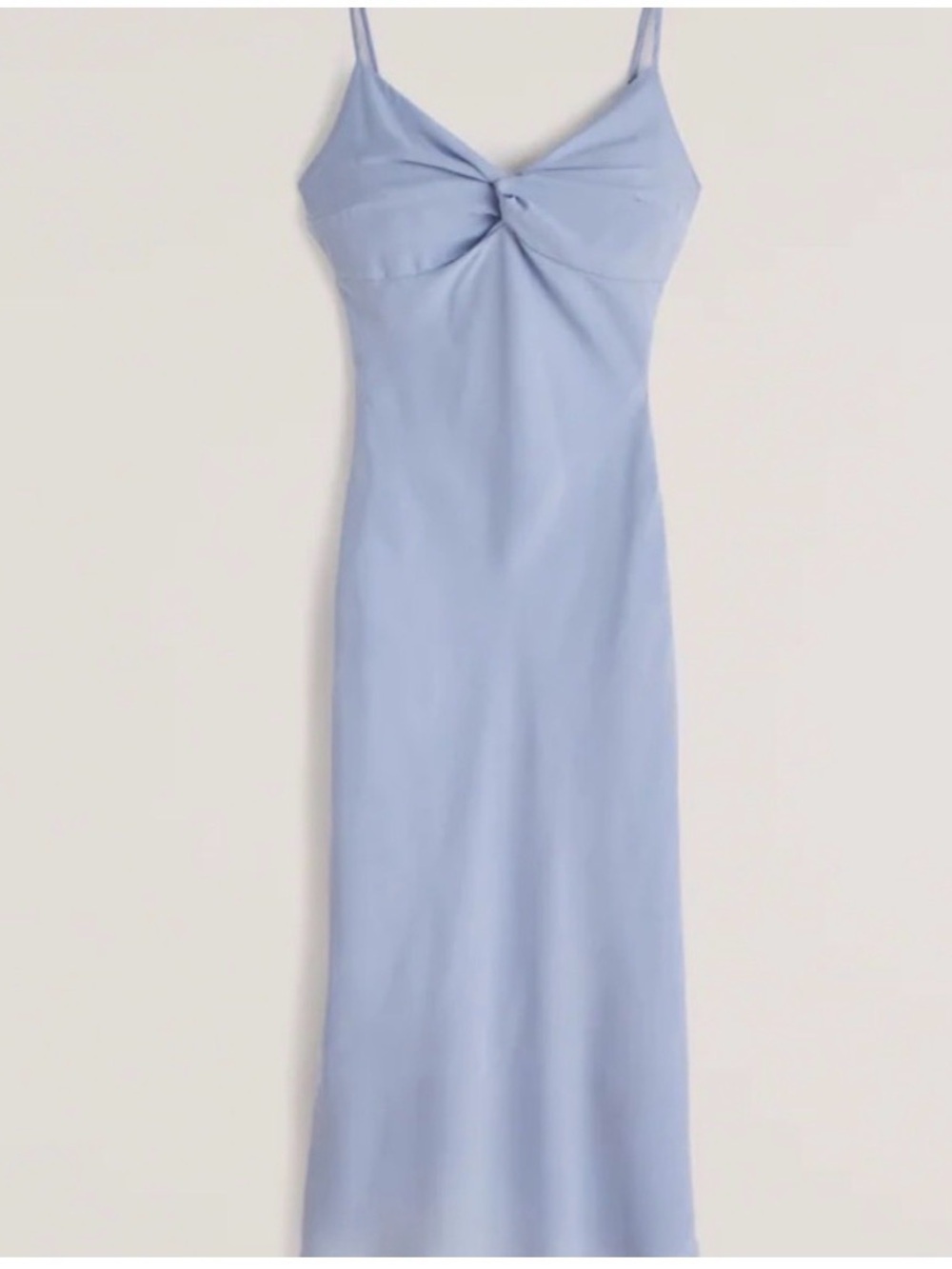 Abercrombie & Fitch Pale Blue Slip Midi Dress